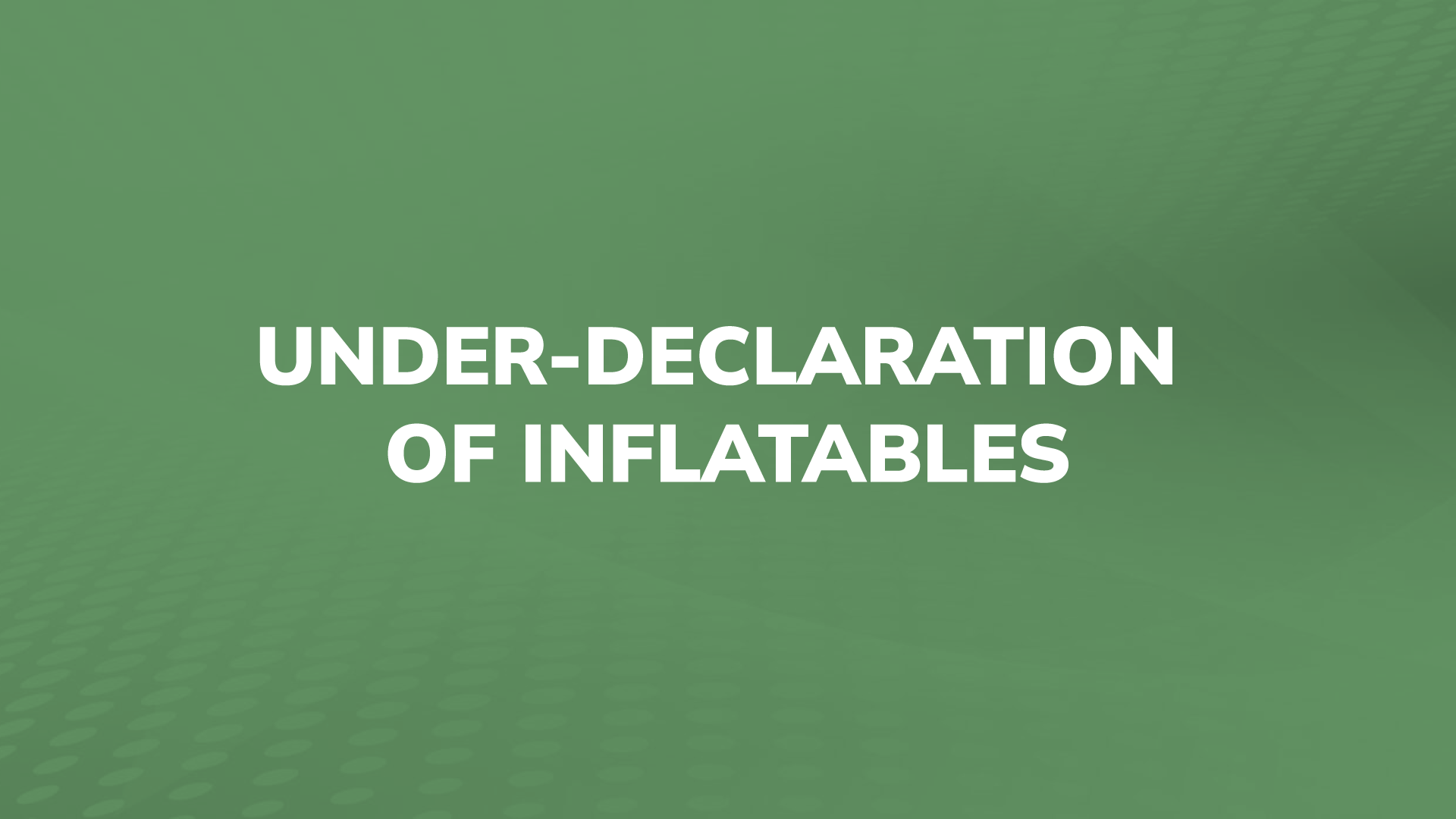 Under-Declaration